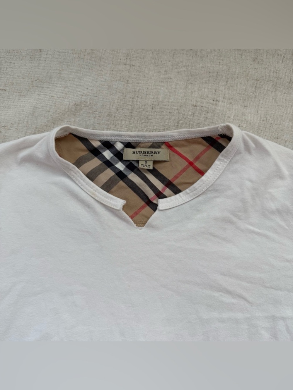 Y2K Burberry Longsleeve w/ Nova Check elbow patches - Picture 4 of 6